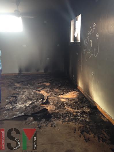 Une mosquée incendiée à Aqraba dans ce qui semble être une attaque 'prix à payer'